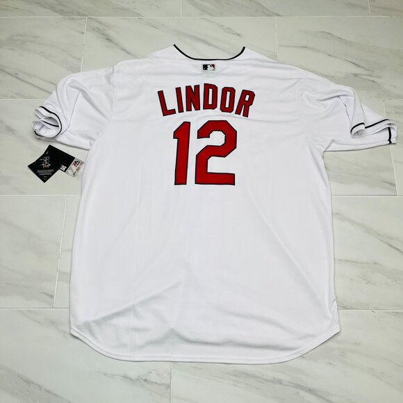 Majestic Cleveland Indians Jersey 'Fransisco Lindor' size 2XT - Picture 4 of 4